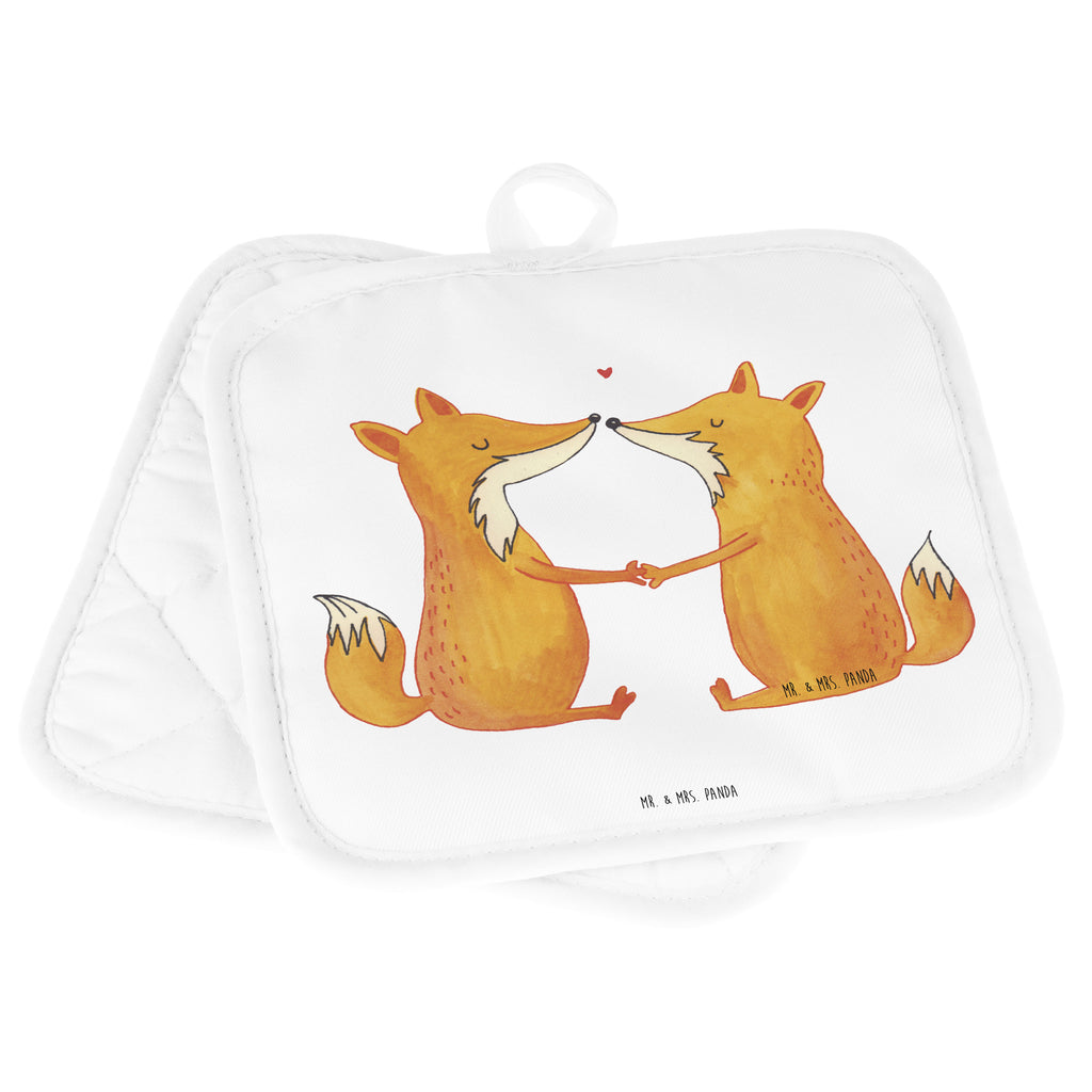2er Set Topflappen  Füchse Liebe Topflappen, Topfuntersetzer, Ofenhandschuh, Topflappen Set, Topflappen lustig, Topflappen mit Spruch, Fuchs, Füchse, Fox, Liebe, Liebespaar, Paar, Partner, Freundin, Freund, Ehe, Verlobte, Ehemann, Ehefrau, Liebesbeweis