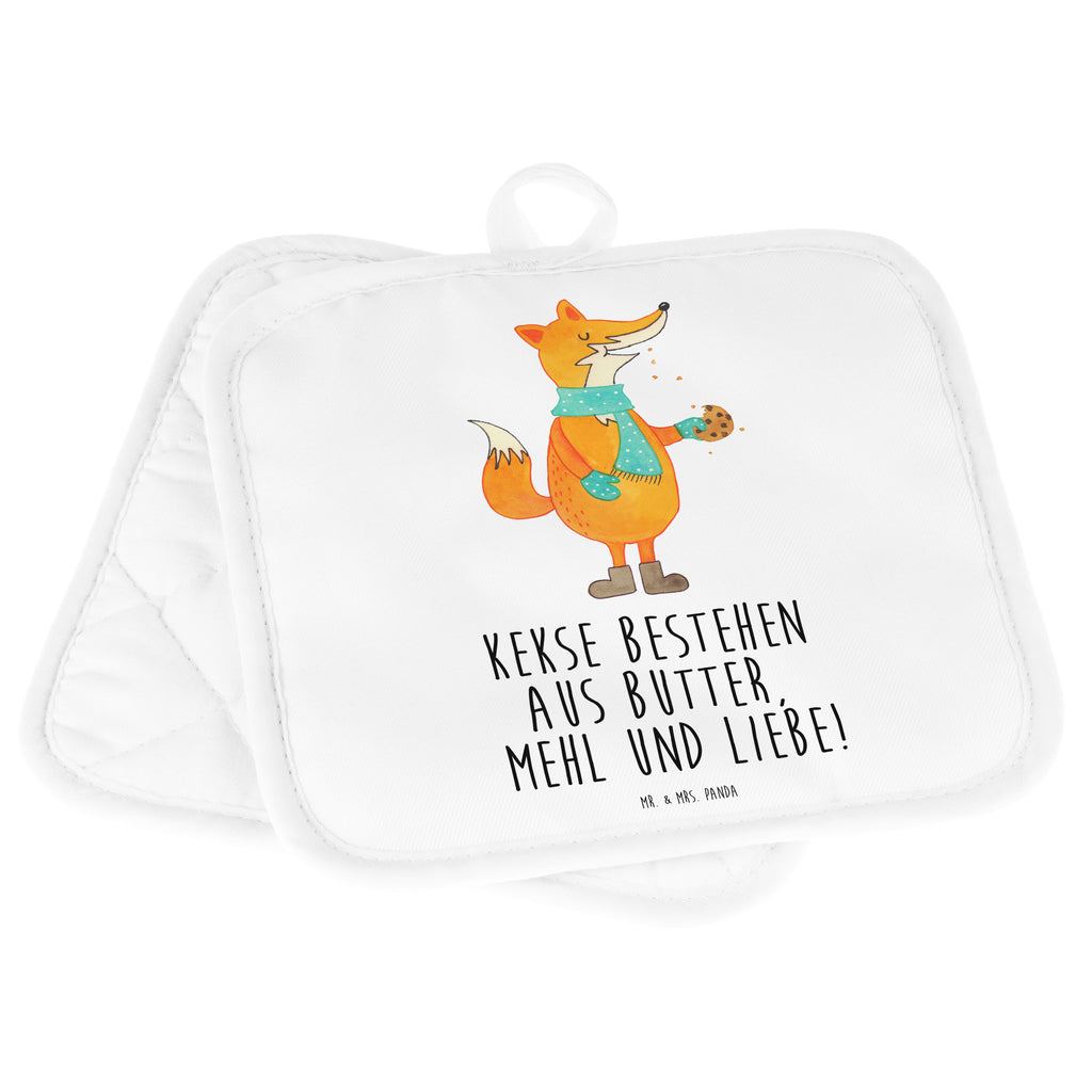 2er Set Topflappen  Fuchs Keks Topflappen, Topfuntersetzer, Ofenhandschuh, Topflappen Set, Topflappen lustig, Topflappen mit Spruch, Fuchs, Füchse, Backen Spruch, Kekse, Winter, Weihnachtszeit, Plätzchen, Liebe, Küche Deko