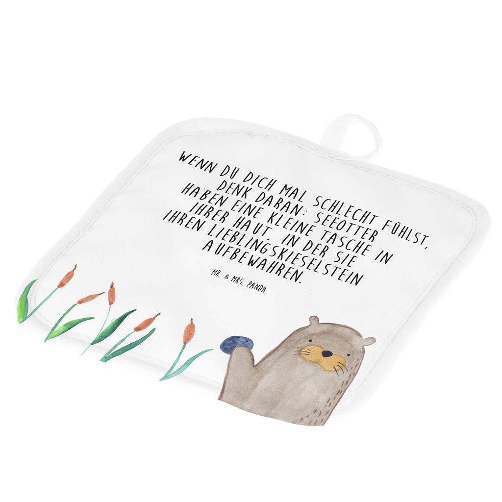 2er Set Topflappen  Otter mit Stein Topflappen, Topfuntersetzer, Ofenhandschuh, Topflappen Set, Topflappen lustig, Topflappen mit Spruch, Otter, Fischotter, Seeotter, Otter Seeotter See Otter