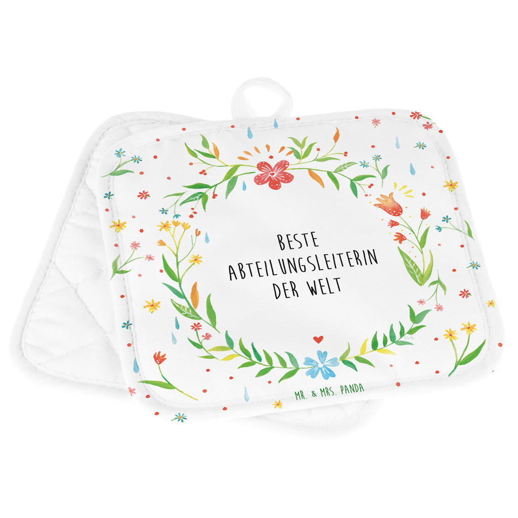 2er Set Topflappen  Design Frame Barfuß Wiese Abteilungsleiterin Geschenk Topflappen, Topfuntersetzer, Ofenhandschuh, Topflappen Set, Topflappen lustig, Topflappen mit Spruch Abteilungsleiterin, Leiterin, Geschäftsführerin, Vorgesetzte, Kollegin, Arbeit, Büro, Abschiedsgeschenk, Ruhestand, Abschied, Chefin,  