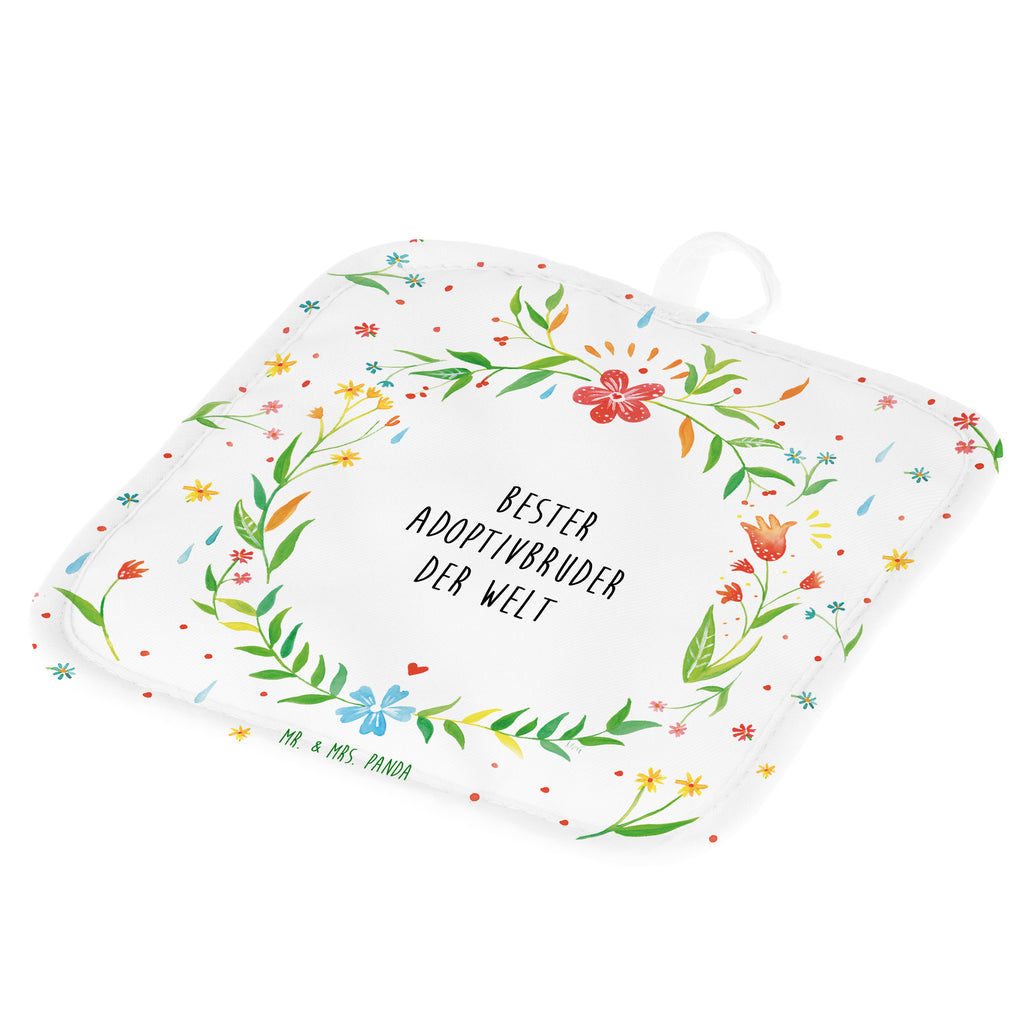 2er Set Topflappen  Design Frame Barfuß Wiese Adoptivbruder Geschenk Topflappen, Topfuntersetzer, Ofenhandschuh, Topflappen Set, Topflappen lustig, Topflappen mit Spruch Adoptivbruder, adoptiert, Bruder, Brudi, Geschwister, Bruderherz, Schwester, Geschenk, Familie, Kleinigkeit, Brother, Bester, Sohn 