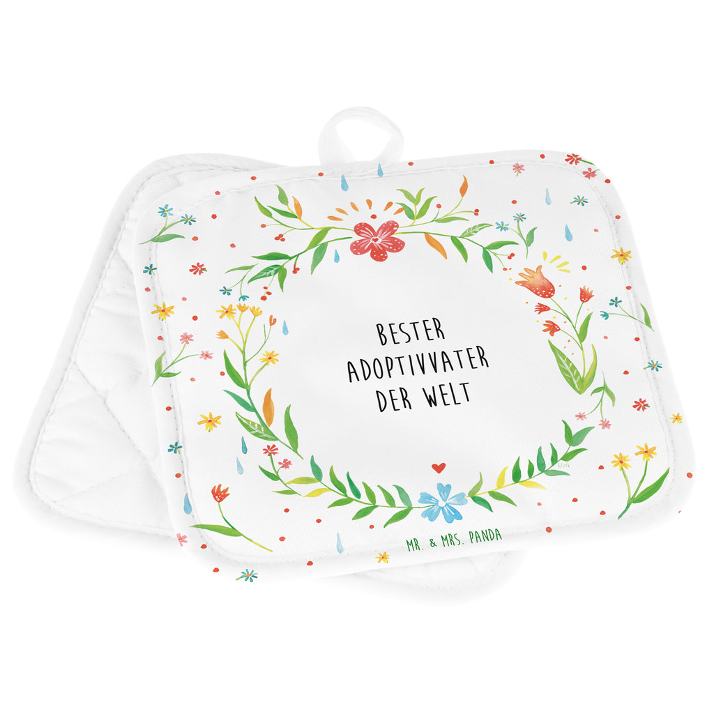 2er Set Topflappen  Design Frame Barfuß Wiese Adoptivvater Geschenk Topflappen, Topfuntersetzer, Ofenhandschuh, Topflappen Set, Topflappen lustig, Topflappen mit Spruch adoptiert, Adoptivvater, Bester, Vater, Papa, Dad, Daddy, Paps, Papi, Vati, Eltern, Geschenk Vater, Mann, Familie, Bester, Dankeschön, Kleinigkeit, Geburtstag 