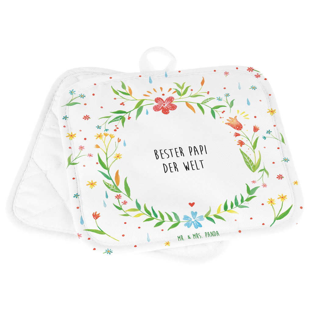 2er Set Topflappen  Design Frame Barfuß Wiese Papi Geschenk Topflappen, Topfuntersetzer, Ofenhandschuh, Topflappen Set, Topflappen lustig, Topflappen mit Spruch Vater, Bester, Papa, Dad, Daddy, Paps, Papi, Vati, Eltern, Geschenk Vater, Mann, Familie, Bester, Dankeschön, Kleinigkeit, Geburtstag 