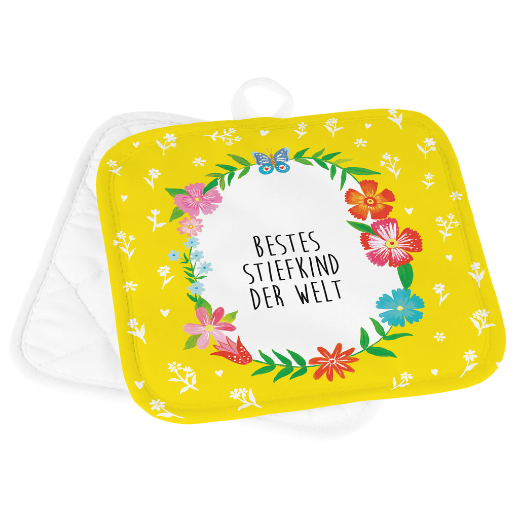 2er Set Topflappen  Design Frame Happy Girls Stiefkind Topflappen, Topfuntersetzer, Ofenhandschuh, Topflappen Set, Topflappen lustig, Topflappen mit Spruch, Geschenk