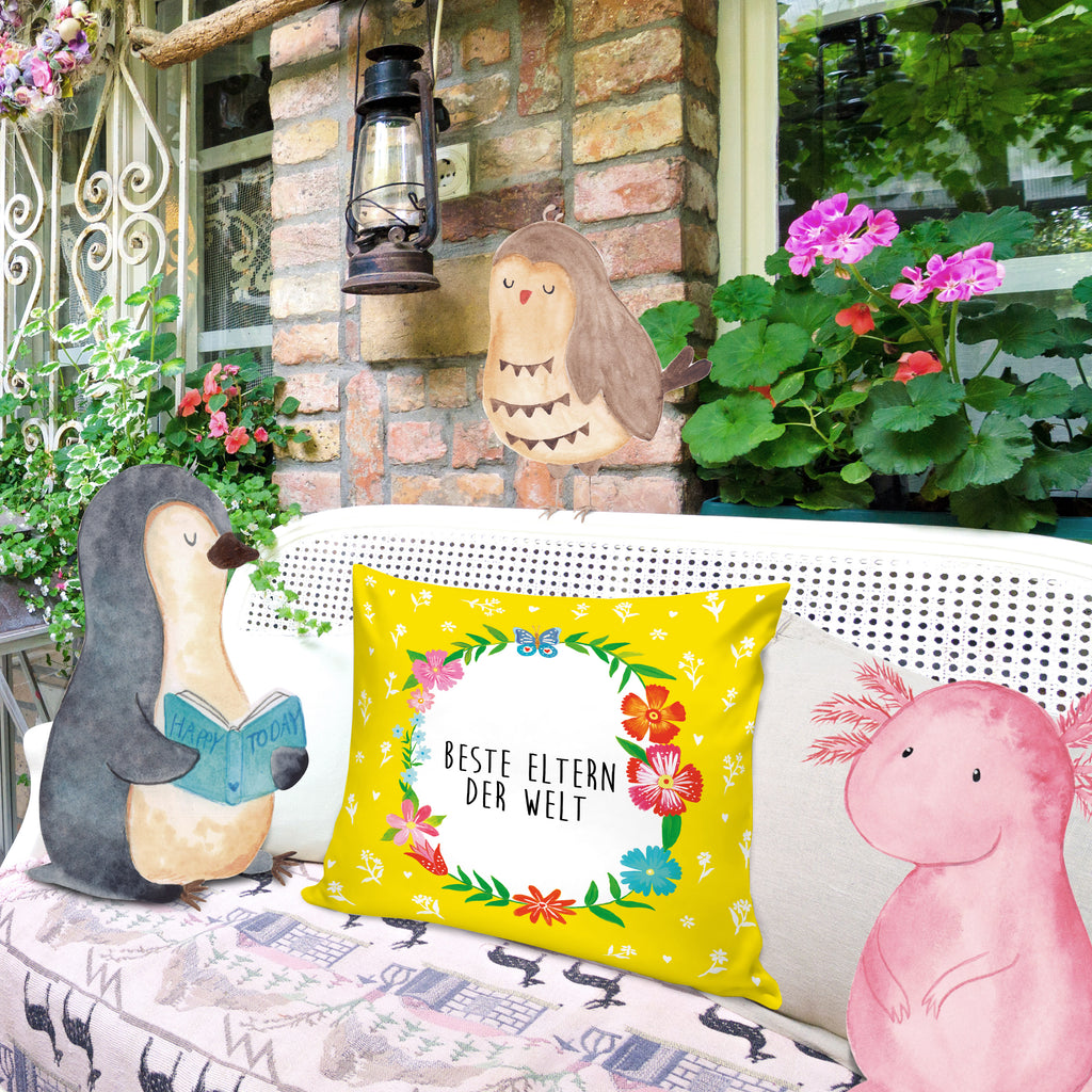 40x40 Kissen Design Frame Happy Girls Eltern Kissenhülle, Kopfkissen, Sofakissen, Dekokissen, Motivkissen, Geschenk