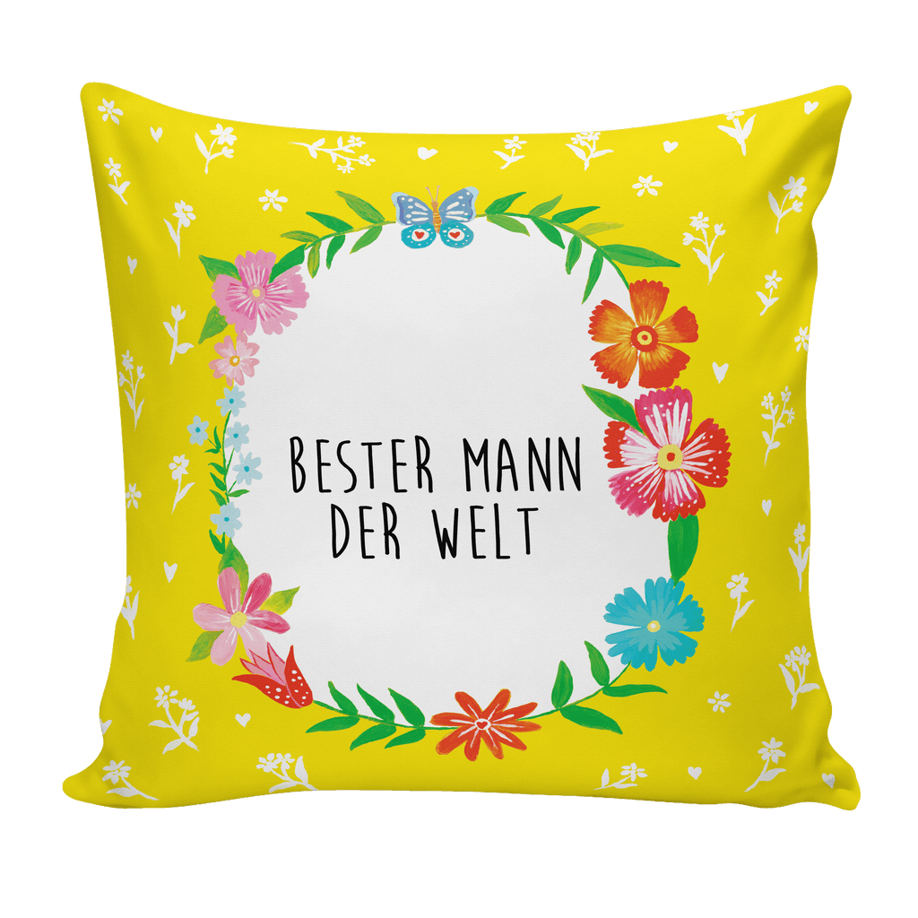40x40 Kissen Design Frame Happy Girls Mann Kissenhülle, Kopfkissen, Sofakissen, Dekokissen, Motivkissen, Geschenk
