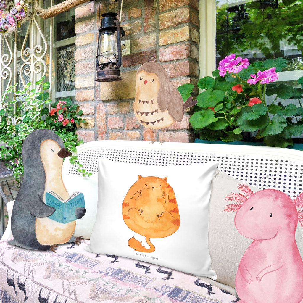 40x40 Kissen Katze Frühaufsteher Kissenhülle, Kopfkissen, Sofakissen, Dekokissen, Motivkissen, Katze, Katzenmotiv, Katzenfan, Katzendeko, Katzenfreund, Katzenliebhaber, Katzenprodukte, Katzenartikel, Katzenaccessoires, Katzensouvenirs, Katzenliebhaberprodukte, Katzenmotive, Der frühe Vogel kann mich mal, Morgenmuffel, Frühaufsteher, Kaffee, Katzen, Kater, Mietze