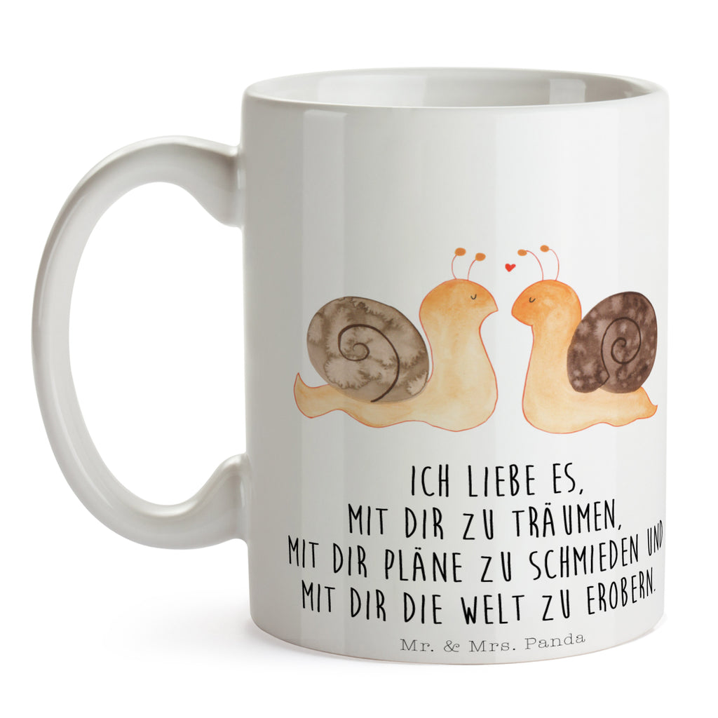 Tasse Schnecken Liebe Becher, Kaffeetasse, Kaffeebecher, Tee, Frühstück, Büro, Liebe, Partner, Freund, Freundin, Ehemann, Ehefrau, Heiraten, Verlobung, Heiratsantrag, Liebesgeschenk, Jahrestag, Hocheitstag