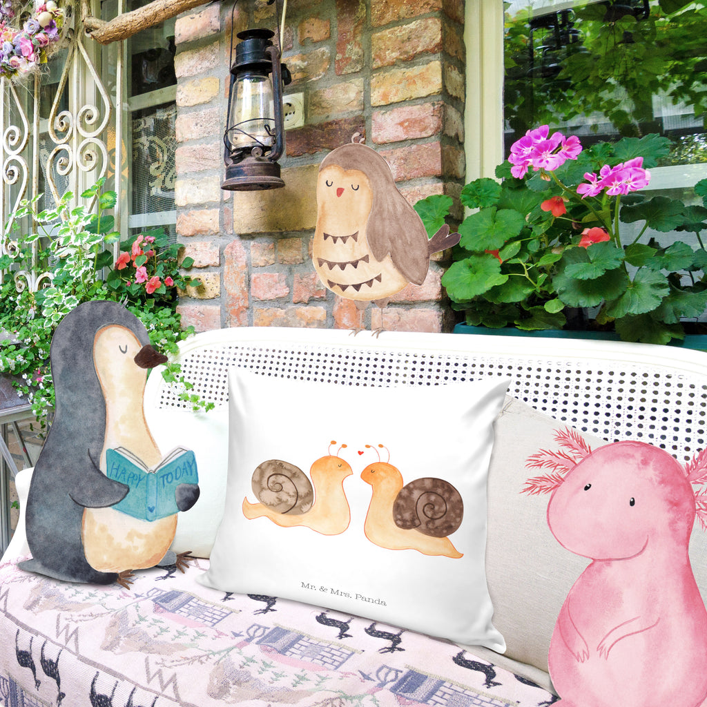 40x40 Kissen Schnecken Liebe Kissenhülle, Kopfkissen, Sofakissen, Dekokissen, Motivkissen, Liebe, Partner, Freund, Freundin, Ehemann, Ehefrau, Heiraten, Verlobung, Heiratsantrag, Liebesgeschenk, Jahrestag, Hocheitstag