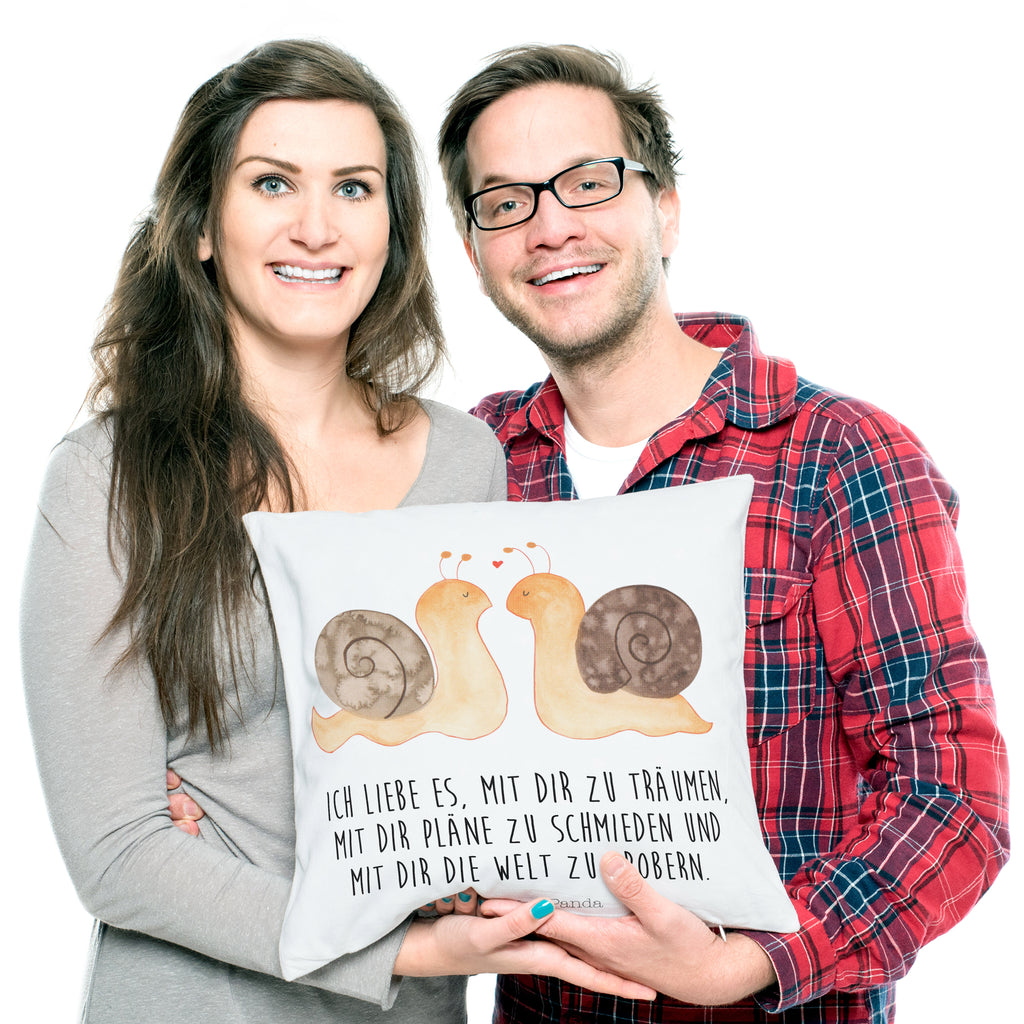 40x40 Kissen Schnecken Liebe Kissenhülle, Kopfkissen, Sofakissen, Dekokissen, Motivkissen, Liebe, Partner, Freund, Freundin, Ehemann, Ehefrau, Heiraten, Verlobung, Heiratsantrag, Liebesgeschenk, Jahrestag, Hocheitstag