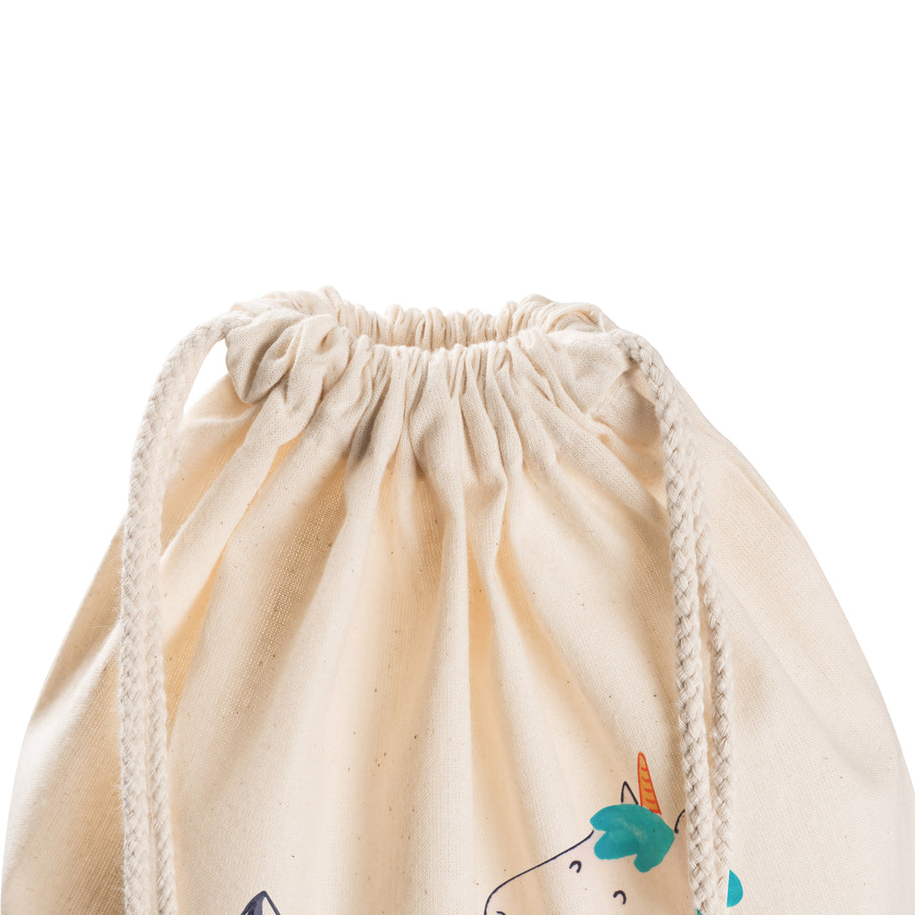 Sportbeutel Einhorn Bergsteiger Turnbeutel, Beutel, Sporttasche, Tasche, Stoffbeutel, Einhorn, Einhörner, Einhorn Deko, Pegasus, Unicorn, Bergsteiger, Abenteuer, Berge, Abenteurer, Weltenbummler, Weltreise, Reisen, Urlaub, Entdecker