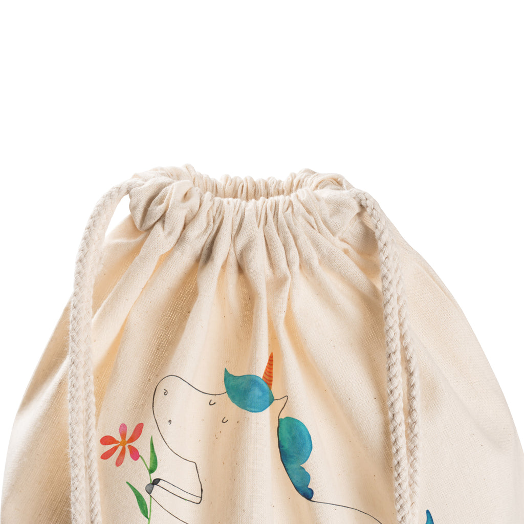 Sportbeutel Einhorn Blume Turnbeutel, Beutel, Sporttasche, Tasche, Stoffbeutel, Einhorn, Einhörner, Einhorn Deko, Pegasus, Unicorn, Liebe, Liebesbeweis, Antrag, Heiratsantrag, Verlobung, Ehepaar, Pärchen, Partner, Freund, Freundin, Ehe, heiraten