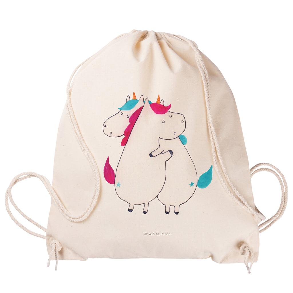 Sportbeutel Einhörner Umarmen Turnbeutel, Beutel, Sporttasche, Tasche, Stoffbeutel, Einhorn, Einhörner, Einhorn Deko, Pegasus, Unicorn, Freundinnen, Freundin, BFF, Schwester, Schwestern, Familie, Geschwister, Sister, Liebe