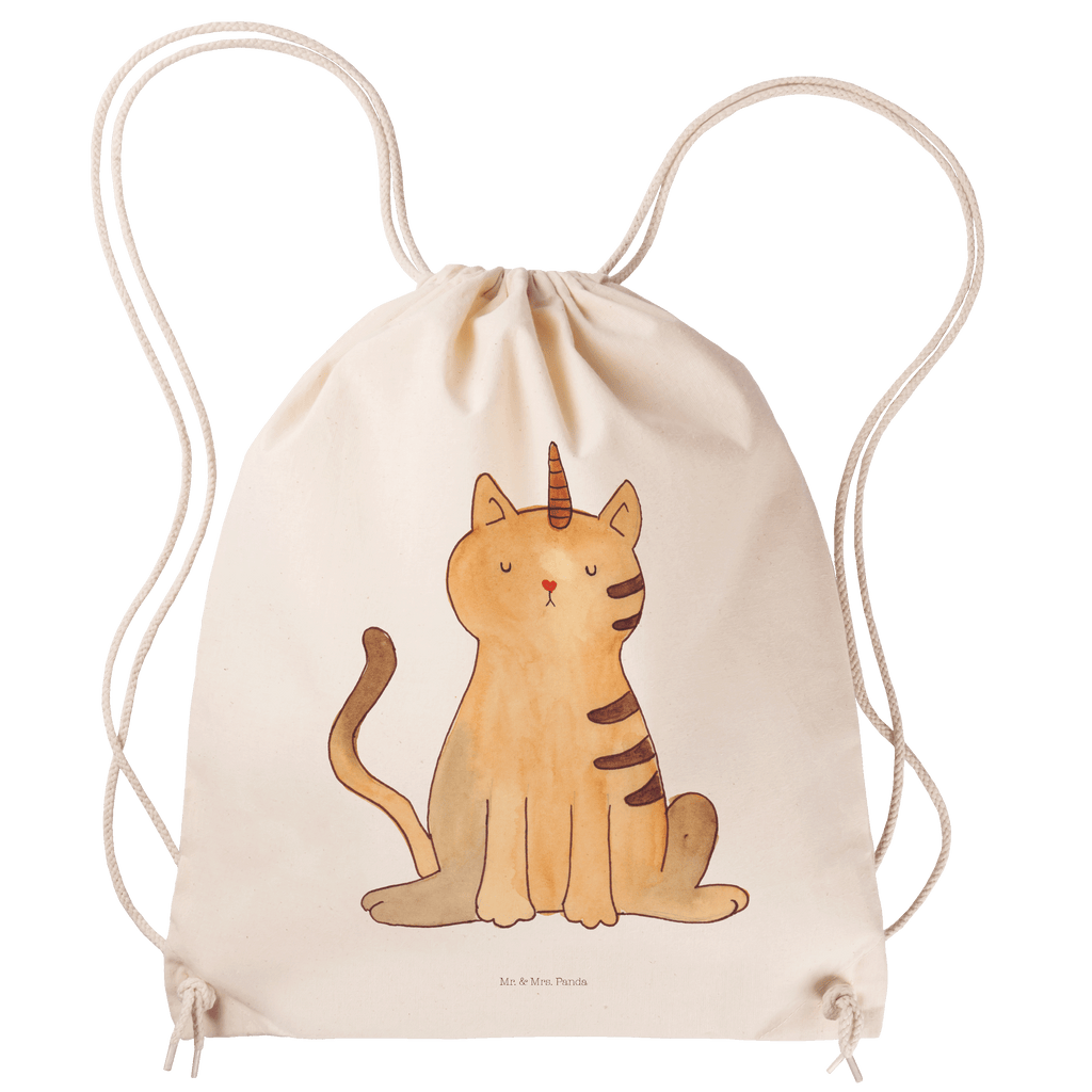Sportbeutel Einhorn Katze Turnbeutel, Beutel, Sporttasche, Tasche, Stoffbeutel, Einhorn, Einhörner, Einhorn Deko, Pegasus, Unicorn, Katzer, Mieze, Regenbogen, Glitzer, Einhornpower, Erwachsenwerden, Katze, Katzenhorn, Einhornkatze, Kittyhorn