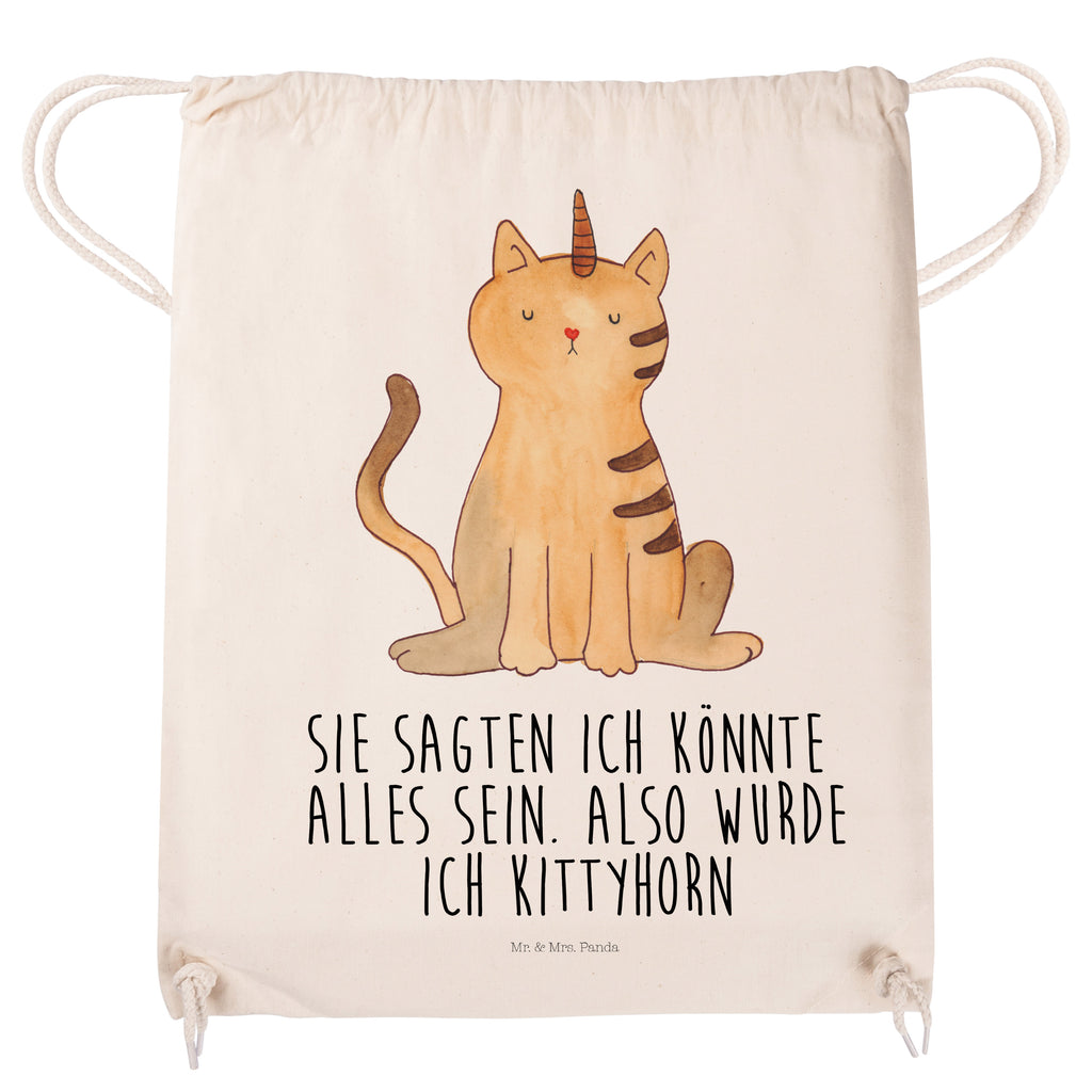 Sportbeutel Einhorn Katze Turnbeutel, Beutel, Sporttasche, Tasche, Stoffbeutel, Einhorn, Einhörner, Einhorn Deko, Pegasus, Unicorn, Katzer, Mieze, Regenbogen, Glitzer, Einhornpower, Erwachsenwerden, Katze, Katzenhorn, Einhornkatze, Kittyhorn