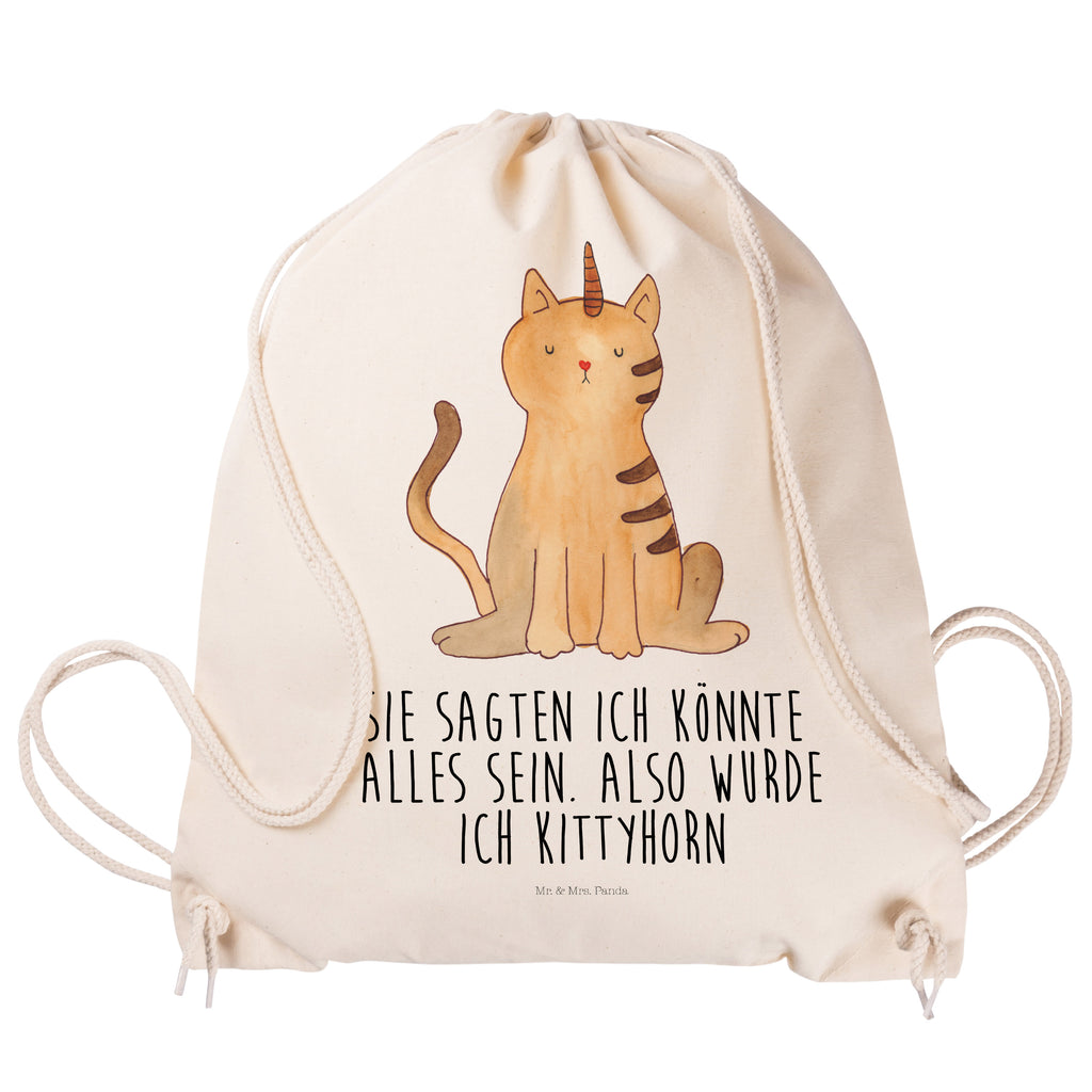 Sportbeutel Einhorn Katze Turnbeutel, Beutel, Sporttasche, Tasche, Stoffbeutel, Einhorn, Einhörner, Einhorn Deko, Pegasus, Unicorn, Katzer, Mieze, Regenbogen, Glitzer, Einhornpower, Erwachsenwerden, Katze, Katzenhorn, Einhornkatze, Kittyhorn