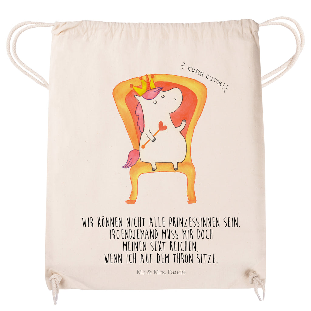 Sportbeutel Einhorn König Turnbeutel, Beutel, Sporttasche, Tasche, Stoffbeutel, Einhorn, Einhörner, Einhorn Deko, Pegasus, Unicorn, König, Präsident, Bundeskanzler, Herrscher, Kaiser, Prinzessin, Krone