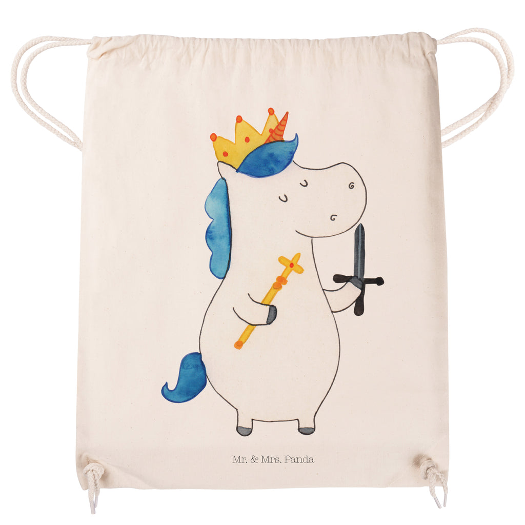 Sportbeutel Einhorn König mit Schwert Turnbeutel, Beutel, Sporttasche, Tasche, Stoffbeutel, Einhorn, Einhörner, Einhorn Deko, Pegasus, Unicorn, König, Ritter, Mittelalter