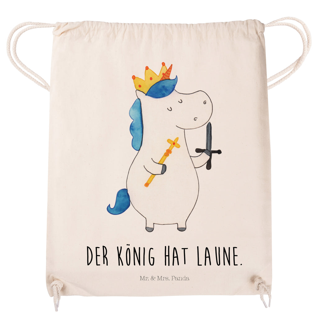 Sportbeutel Einhorn König mit Schwert Turnbeutel, Beutel, Sporttasche, Tasche, Stoffbeutel, Einhorn, Einhörner, Einhorn Deko, Pegasus, Unicorn, König, Ritter, Mittelalter