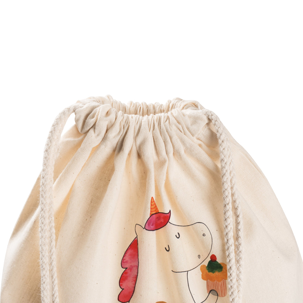 Sportbeutel Einhorn Küchenfee Turnbeutel, Beutel, Sporttasche, Tasche, Stoffbeutel, Einhorn, Einhörner, Einhorn Deko, Pegasus, Unicorn, backen, Muffin, Motivation, Träumer, träumen, Bäckerin, Hobbykoch, Koch, Torte, Kuchen