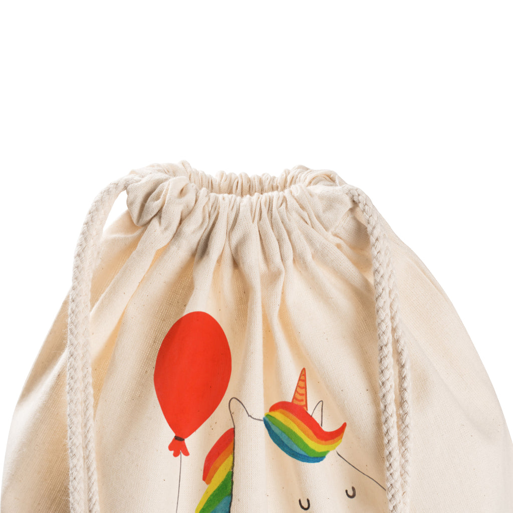 Sportbeutel Einhorn Luftballon Turnbeutel, Beutel, Sporttasche, Tasche, Stoffbeutel, Einhorn, Einhörner, Einhorn Deko, Pegasus, Unicorn, Luftballon, Geld, Lebenslust, Freude, Geschenk, Freundin