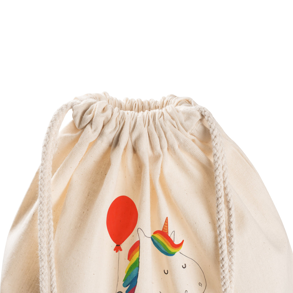 Sportbeutel Einhorn Luftballon Turnbeutel, Beutel, Sporttasche, Tasche, Stoffbeutel, Einhorn, Einhörner, Einhorn Deko, Pegasus, Unicorn, Luftballon, Geld, Lebenslust, Freude, Geschenk, Freundin