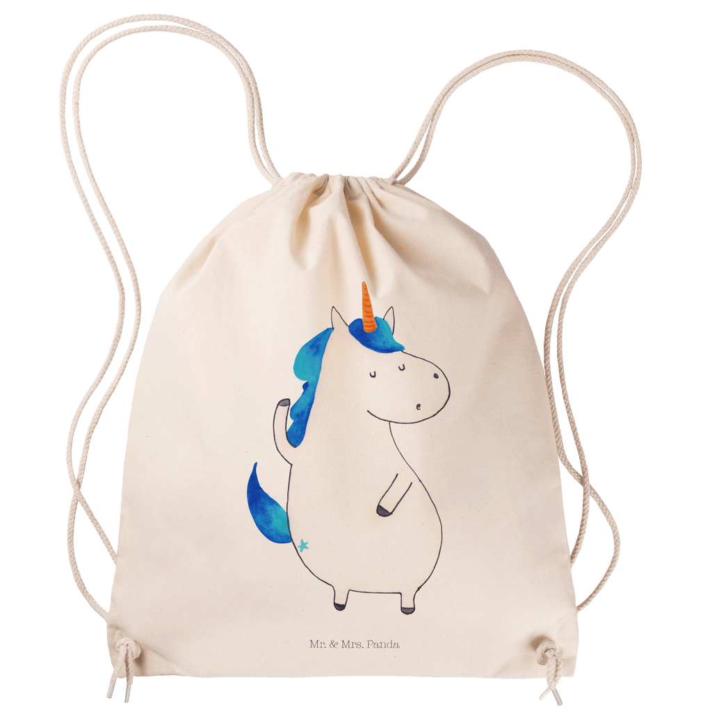 Sportbeutel Einhorn Mann Turnbeutel, Beutel, Sporttasche, Tasche, Stoffbeutel, Einhorn, Einhörner, Einhorn Deko, Pegasus, Unicorn, cool, Mann, Freundin, Familie, bester Freund, BFF, Party, hübsch, beste