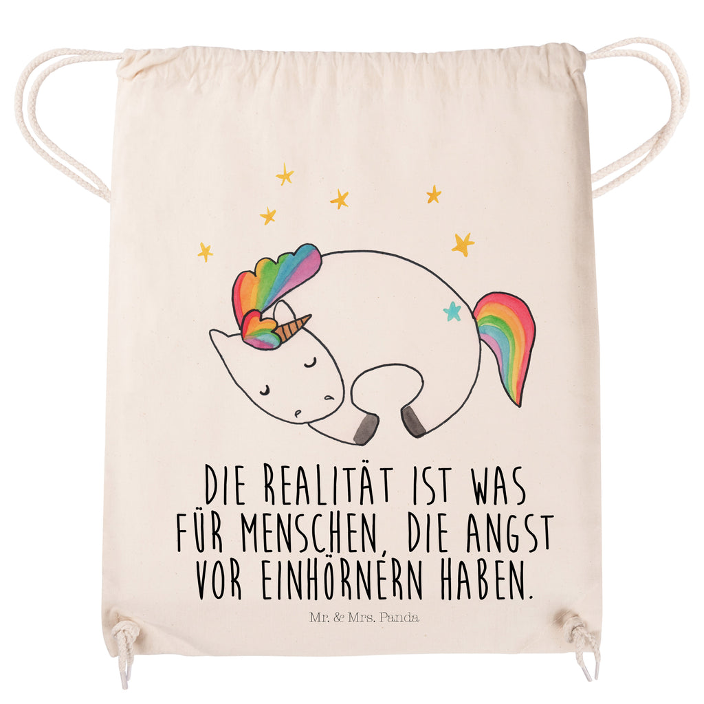 Sportbeutel Einhorn Nacht Turnbeutel, Beutel, Sporttasche, Tasche, Stoffbeutel, Einhorn, Einhörner, Einhorn Deko, Pegasus, Unicorn, Träume, Traum, unicorn, Realität, Menschen, Geschenk, Ruhe, Freundin