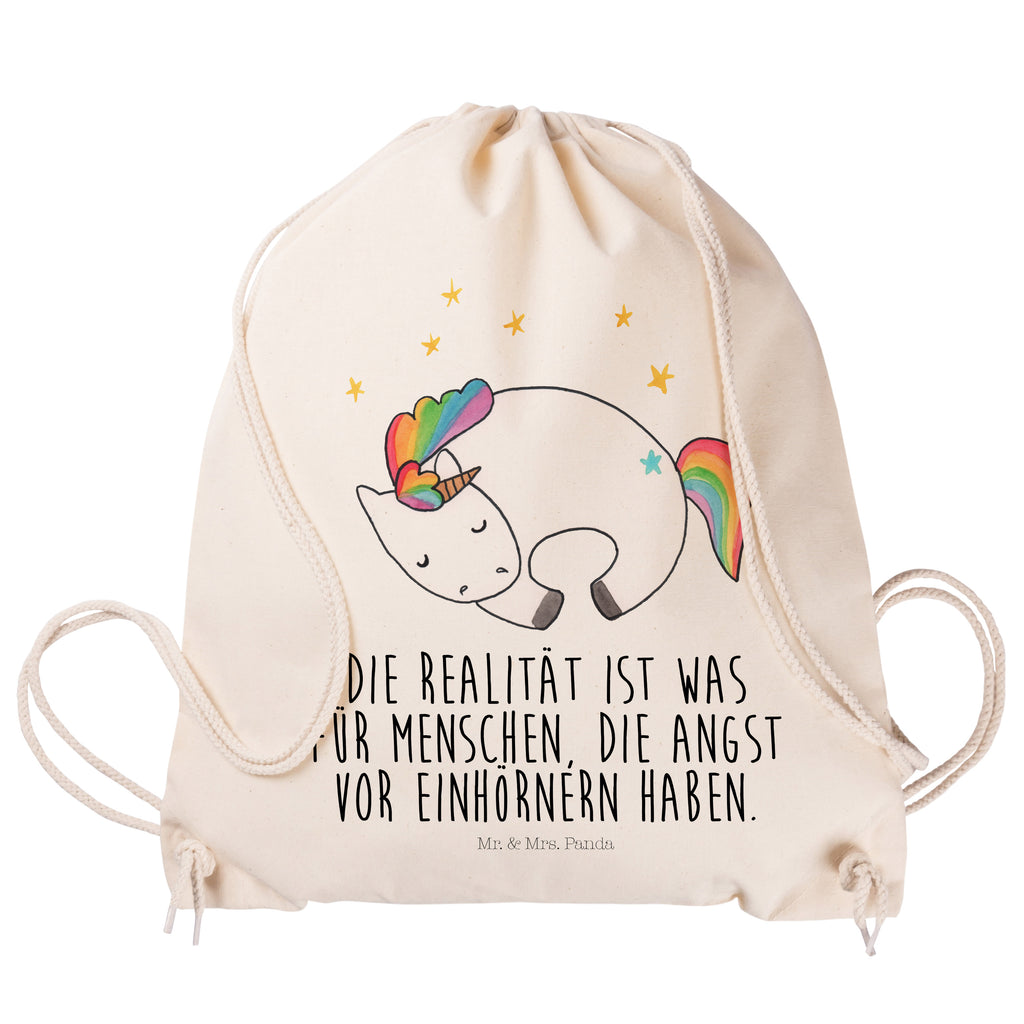 Sportbeutel Einhorn Nacht Turnbeutel, Beutel, Sporttasche, Tasche, Stoffbeutel, Einhorn, Einhörner, Einhorn Deko, Pegasus, Unicorn, Träume, Traum, unicorn, Realität, Menschen, Geschenk, Ruhe, Freundin