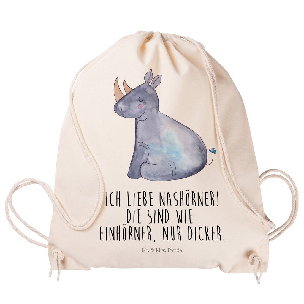 Sportbeutel Einhorn Nashorn Turnbeutel, Beutel, Sporttasche, Tasche, Stoffbeutel, Einhorn, Einhörner, Einhorn Deko, Pegasus, Unicorn, Regenbogen, witzig, lustig, Zoo, Glitzer, Einhornpower, Erwachsenwerden, Nashorn, Nashörner