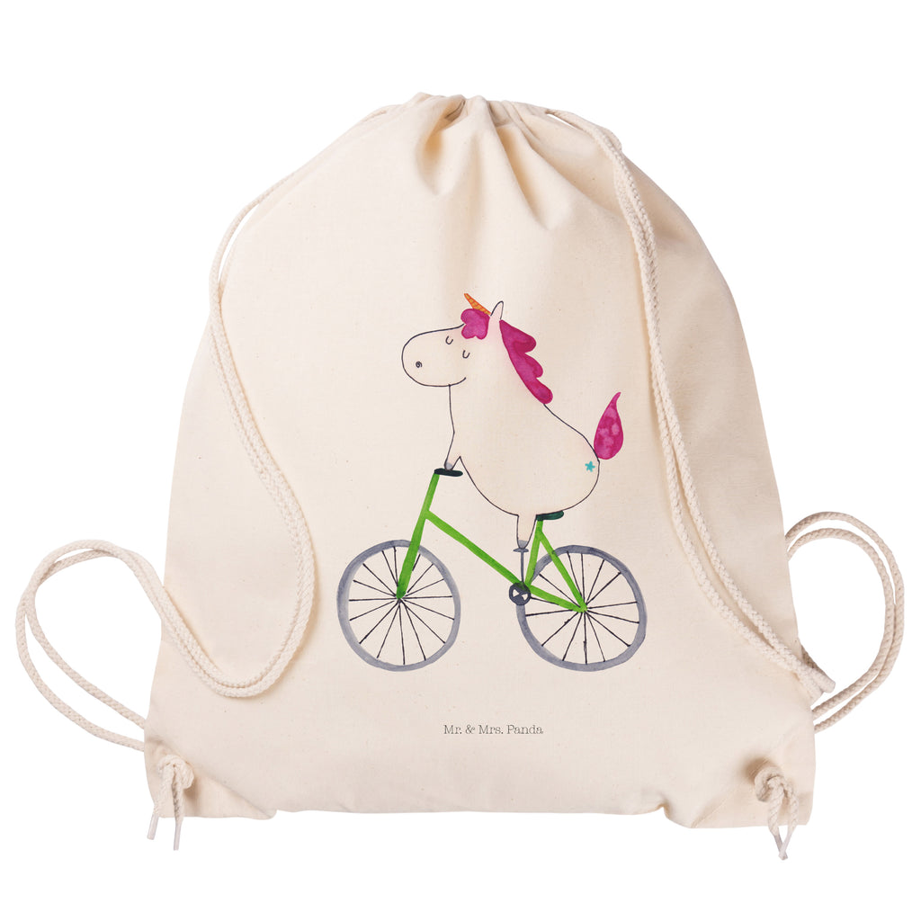 Sportbeutel Einhorn Radfahrer Turnbeutel, Beutel, Sporttasche, Tasche, Stoffbeutel, Einhorn, Einhörner, Einhorn Deko, Pegasus, Unicorn, Radfahren, Radfahrer, Rad, Bike, Feenstaub, Konfetti, Luxusproblem, Kummer, Liebeskummer