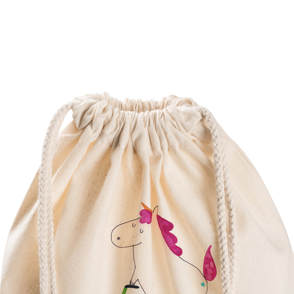 Sportbeutel Einhorn Radfahrer Turnbeutel, Beutel, Sporttasche, Tasche, Stoffbeutel, Einhorn, Einhörner, Einhorn Deko, Pegasus, Unicorn, Radfahren, Radfahrer, Rad, Bike, Feenstaub, Konfetti, Luxusproblem, Kummer, Liebeskummer