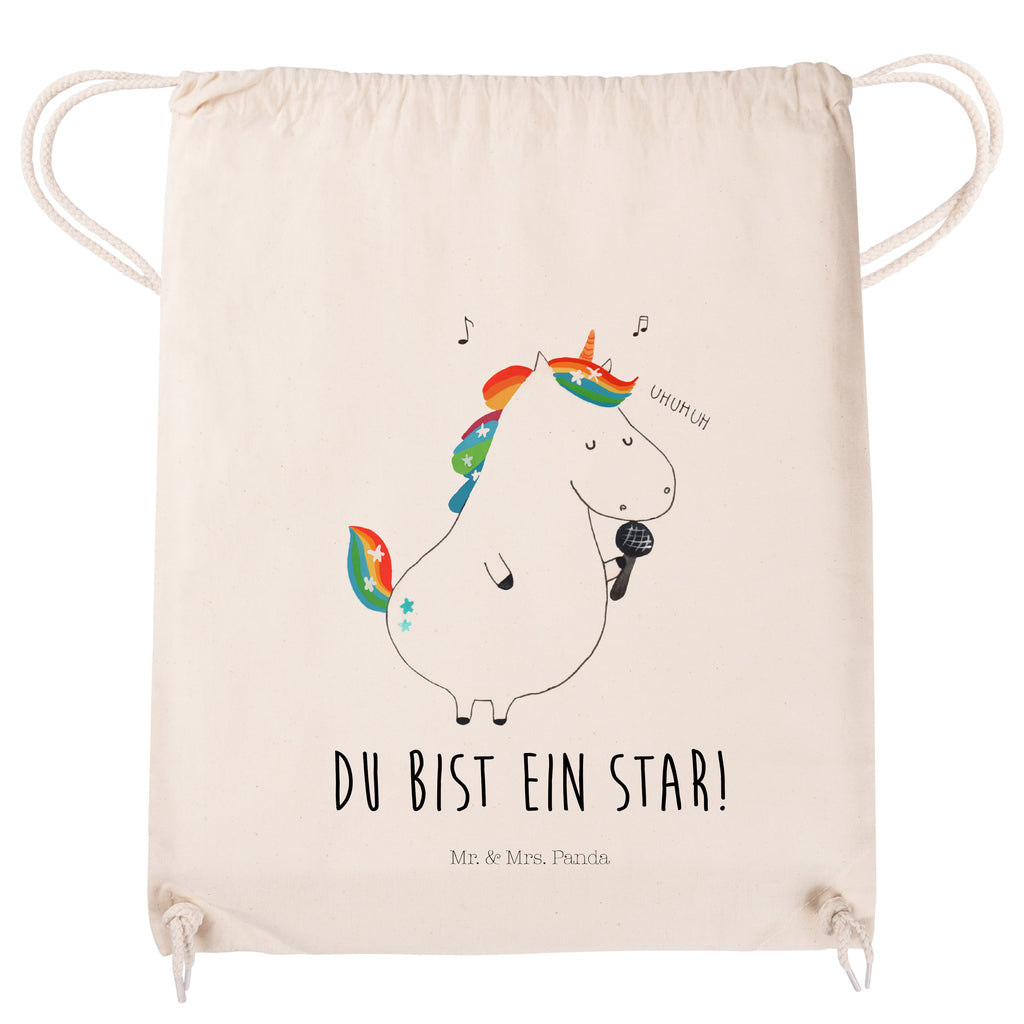 Sportbeutel Einhorn Sänger Turnbeutel, Beutel, Sporttasche, Tasche, Stoffbeutel, Einhorn, Einhörner, Einhorn Deko, Pegasus, Unicorn, Glitzer, Konfetti, Party, Geburtstag, Feier, Fest, Disco, Sängerin, Sänger, Freundin