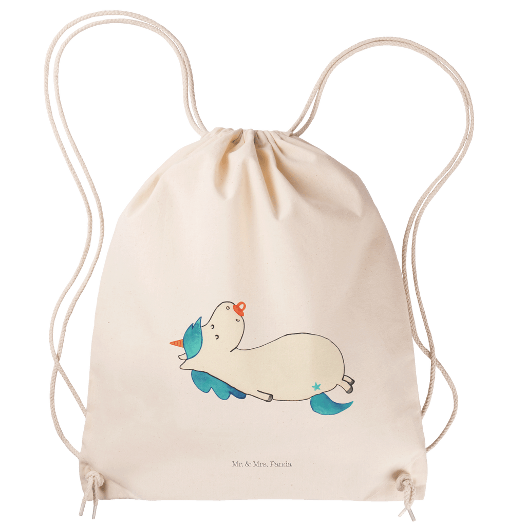 Sportbeutel Einhorn Schnullie Turnbeutel, Beutel, Sporttasche, Tasche, Stoffbeutel, Einhorn, Einhörner, Einhorn Deko, Pegasus, Unicorn, Baby, Kleinkind, Geburt, Geburtstag, Säugling, Schnuller, Geschenk Geburt, Mutter, Mama