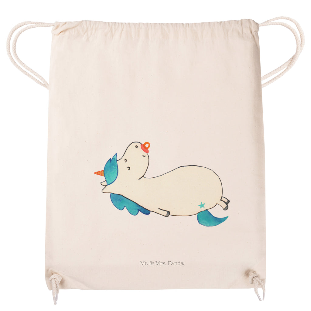 Sportbeutel Einhorn Schnullie Turnbeutel, Beutel, Sporttasche, Tasche, Stoffbeutel, Einhorn, Einhörner, Einhorn Deko, Pegasus, Unicorn, Baby, Kleinkind, Geburt, Geburtstag, Säugling, Schnuller, Geschenk Geburt, Mutter, Mama