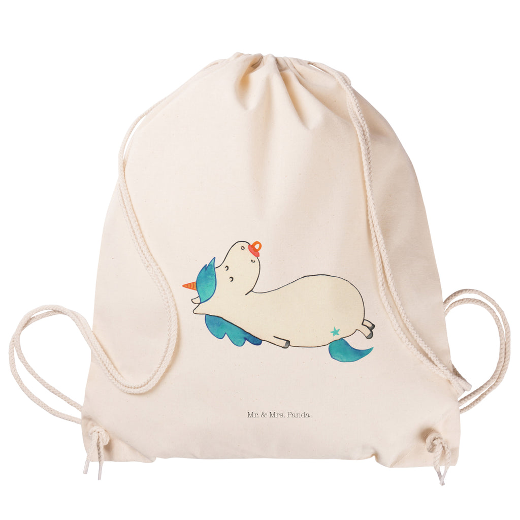Sportbeutel Einhorn Schnullie Turnbeutel, Beutel, Sporttasche, Tasche, Stoffbeutel, Einhorn, Einhörner, Einhorn Deko, Pegasus, Unicorn, Baby, Kleinkind, Geburt, Geburtstag, Säugling, Schnuller, Geschenk Geburt, Mutter, Mama