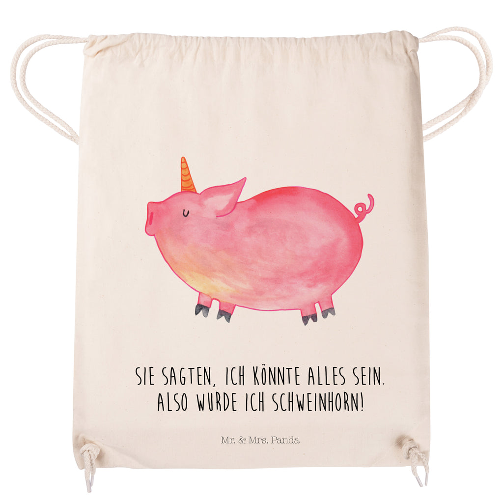 Sportbeutel Einhorn Schweinhorn Turnbeutel, Beutel, Sporttasche, Tasche, Stoffbeutel, Einhorn, Einhörner, Einhorn Deko, Pegasus, Unicorn, Party, Spaß, Schwein, Schweinhorn, Bauer, witzig. lustig, Spruch, geschenk, Pig, Piggy, funny, english, englisch