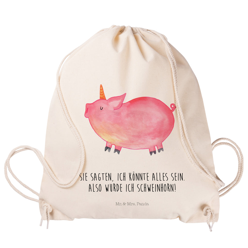 Sportbeutel Einhorn Schweinhorn Turnbeutel, Beutel, Sporttasche, Tasche, Stoffbeutel, Einhorn, Einhörner, Einhorn Deko, Pegasus, Unicorn, Party, Spaß, Schwein, Schweinhorn, Bauer, witzig. lustig, Spruch, geschenk, Pig, Piggy, funny, english, englisch