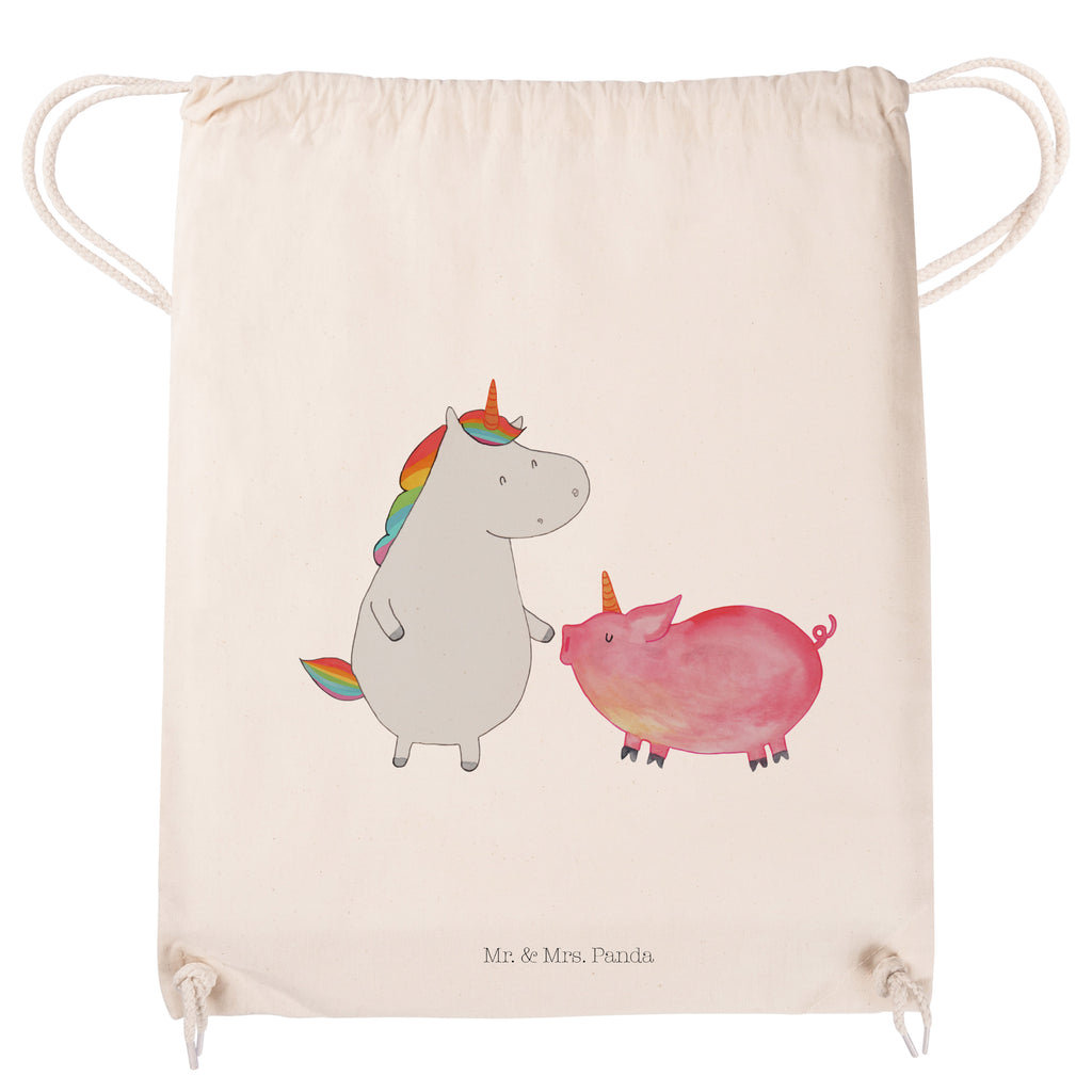 Sportbeutel Einhorn + Schweinhorn Turnbeutel, Beutel, Sporttasche, Tasche, Stoffbeutel, Einhorn, Einhörner, Einhorn Deko, Pegasus, Unicorn, Freundschaft, Schweinhorn, Schwein, Freundin, Schweinchen