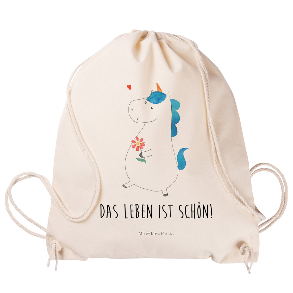 Sportbeutel Einhorn Spaziergang Turnbeutel, Beutel, Sporttasche, Tasche, Stoffbeutel, Einhorn, Einhörner, Einhorn Deko, Pegasus, Unicorn, Glitzer, Blumen, Spaziergang, Motivation, Gute Laune, Freude, Freundin, Mutter, Schwester