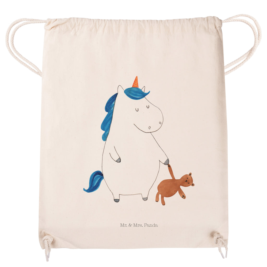 Sportbeutel Einhorn Teddy Turnbeutel, Beutel, Sporttasche, Tasche, Stoffbeutel, Einhorn, Einhörner, Einhorn Deko, Pegasus, Unicorn, schlafen, gute Nacht, Single, Bett, Träumen, Freundin, Singleleben