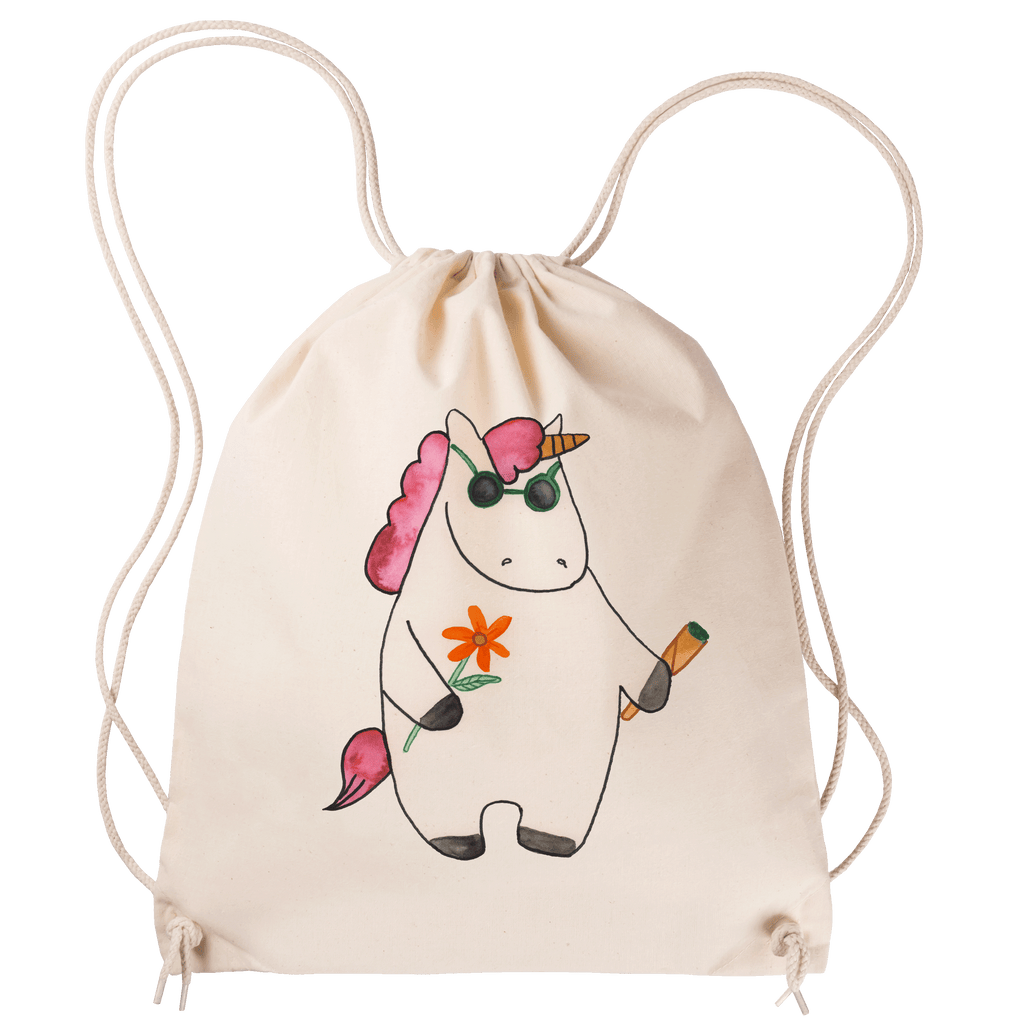 Sportbeutel Einhorn Woodstock Turnbeutel, Beutel, Sporttasche, Tasche, Stoffbeutel, Einhorn, Einhörner, Einhorn Deko, Pegasus, Unicorn, Kiffen, Joint, Zigarette, Alkohol, Party, Spaß. lustig, witzig, Woodstock