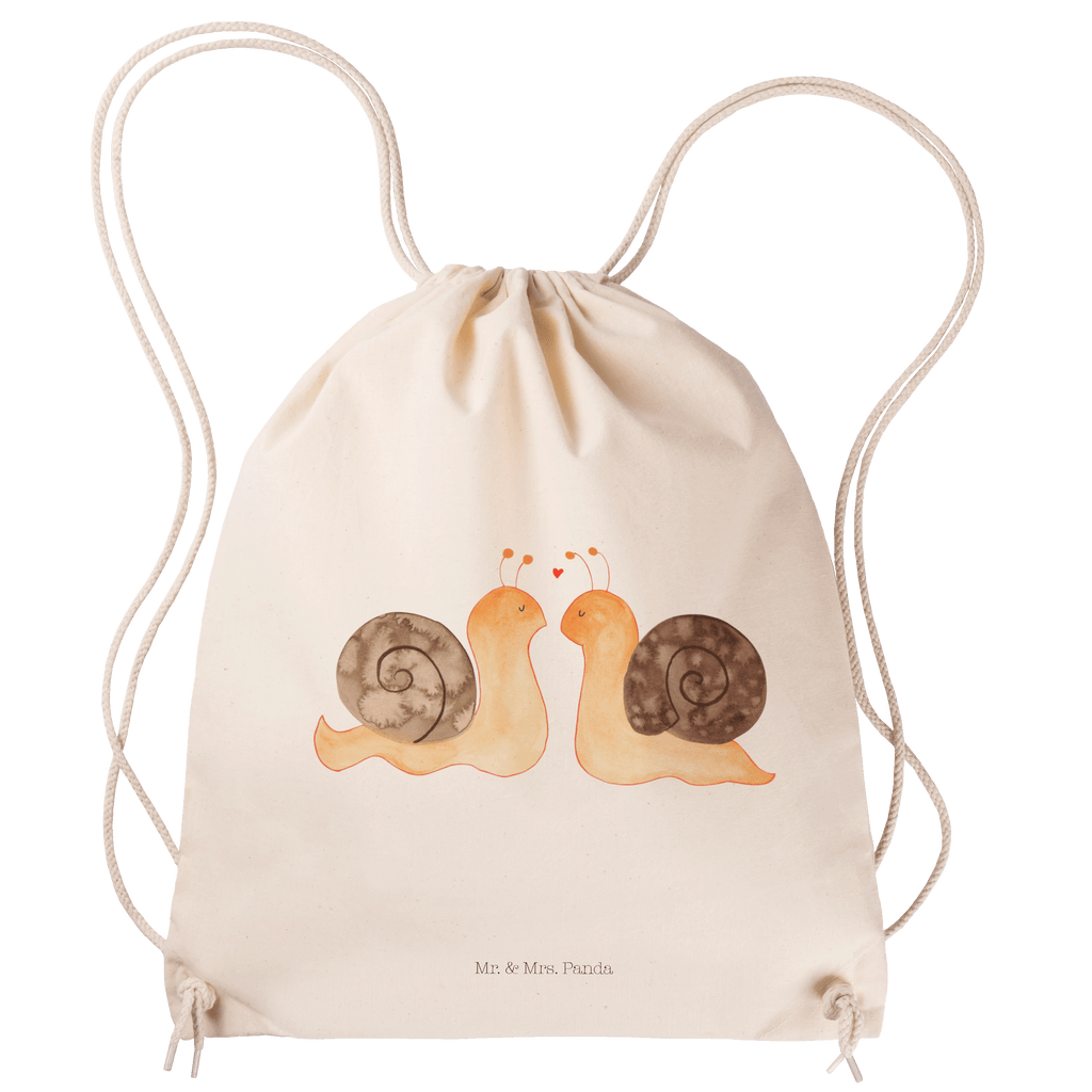 Sportbeutel Schnecken Liebe Turnbeutel, Beutel, Sporttasche, Tasche, Stoffbeutel, Liebe, Partner, Freund, Freundin, Ehemann, Ehefrau, Heiraten, Verlobung, Heiratsantrag, Liebesgeschenk, Jahrestag, Hocheitstag