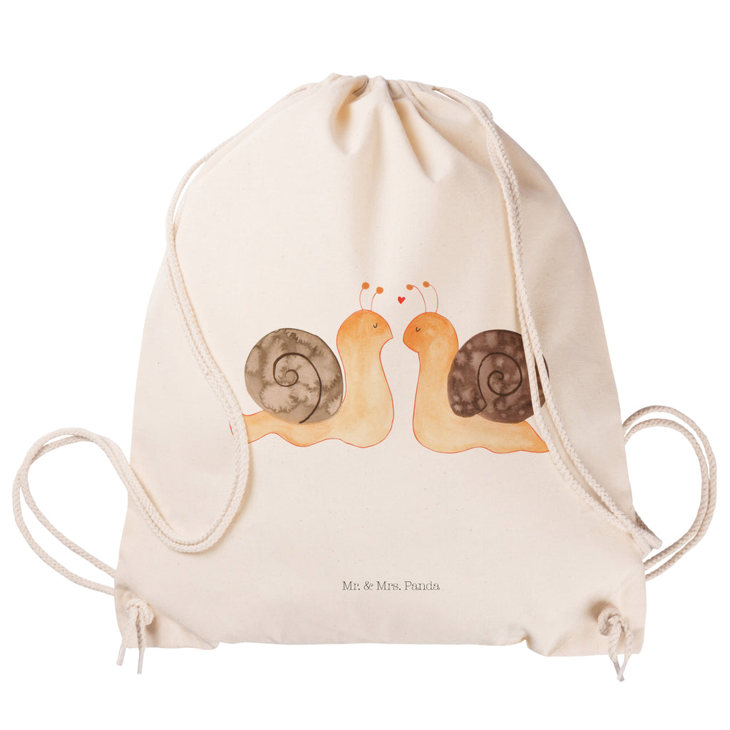 Sportbeutel Schnecken Liebe Turnbeutel, Beutel, Sporttasche, Tasche, Stoffbeutel, Liebe, Partner, Freund, Freundin, Ehemann, Ehefrau, Heiraten, Verlobung, Heiratsantrag, Liebesgeschenk, Jahrestag, Hocheitstag