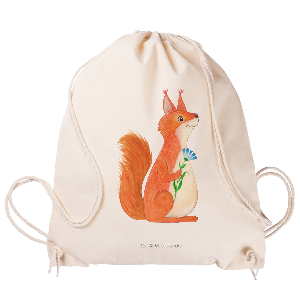 Sportbeutel Eichhörnchen Blume Turnbeutel, Beutel, Sporttasche, Tasche, Stoffbeutel, Tiermotive, Gute Laune, lustige Sprüche, Tiere, Eichhörnchen, Eichhorn, Spruch positiv, Lachen, Spaß, Motivation Sprüche, Motivation Bilder, glücklich Spruch, Spruch Deko