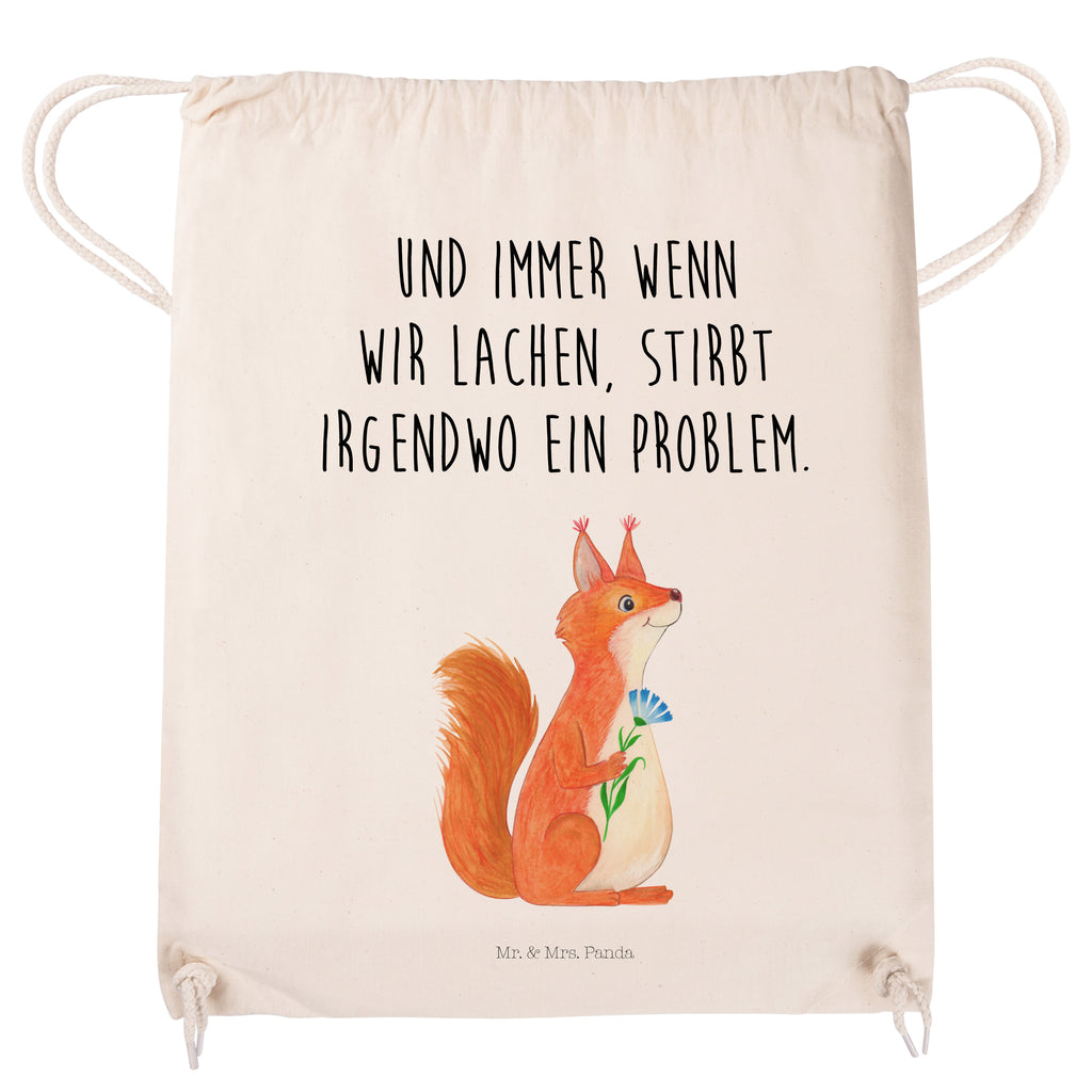 Sportbeutel Eichhörnchen Blume Turnbeutel, Beutel, Sporttasche, Tasche, Stoffbeutel, Tiermotive, Gute Laune, lustige Sprüche, Tiere, Eichhörnchen, Eichhorn, Spruch positiv, Lachen, Spaß, Motivation Sprüche, Motivation Bilder, glücklich Spruch, Spruch Deko