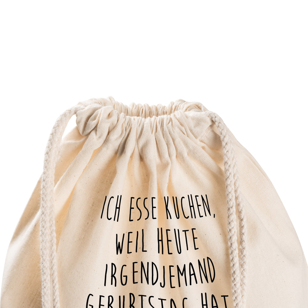 Sportbeutel Igel mit Kuchenstück Turnbeutel, Beutel, Sporttasche, Tasche, Stoffbeutel, Tiermotive, Gute Laune, lustige Sprüche, Tiere, Igel, Essen Spruch, Kuchen, Backen Geschenk, Kuchen backen, Einladung Party, Geburtstagskuchen, Torte