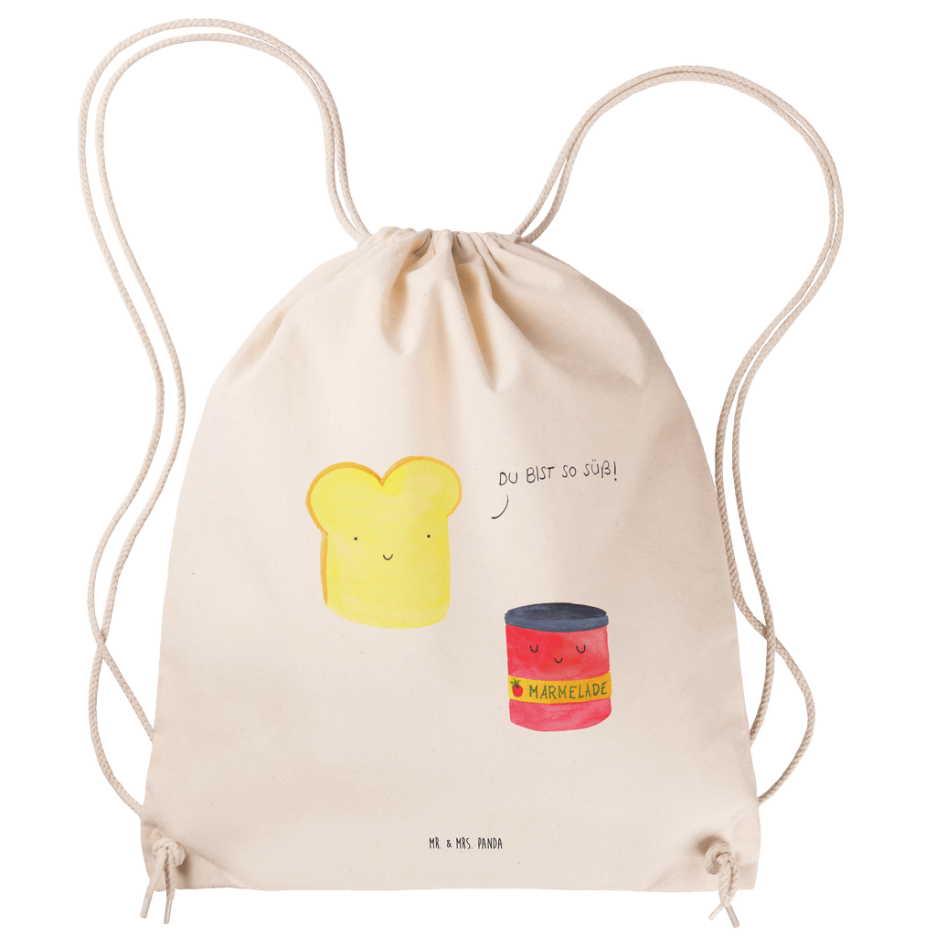 Sportbeutel Toast & Marmelade Turnbeutel, Beutel, Sporttasche, Tasche, Stoffbeutel, Tiermotive, Gute Laune, lustige Sprüche, Tiere, Toast, Marmelade, Dreamteam, süße Postkarte, süß, Küche Deko, Küche Spruch, Frühstück Einladung, Brot, Toastbrot