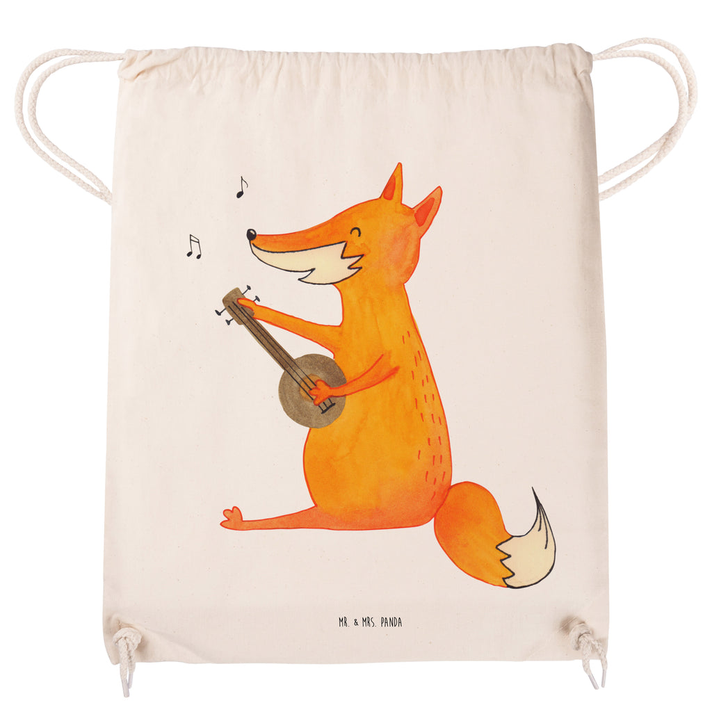 Sportbeutel Fuchs Gitarre Turnbeutel, Beutel, Sporttasche, Tasche, Stoffbeutel, Fuchs, Füchse, Geschenk Musiker, Musik Spruch, Musikerin, Sänger, Sängerin, Gitarre