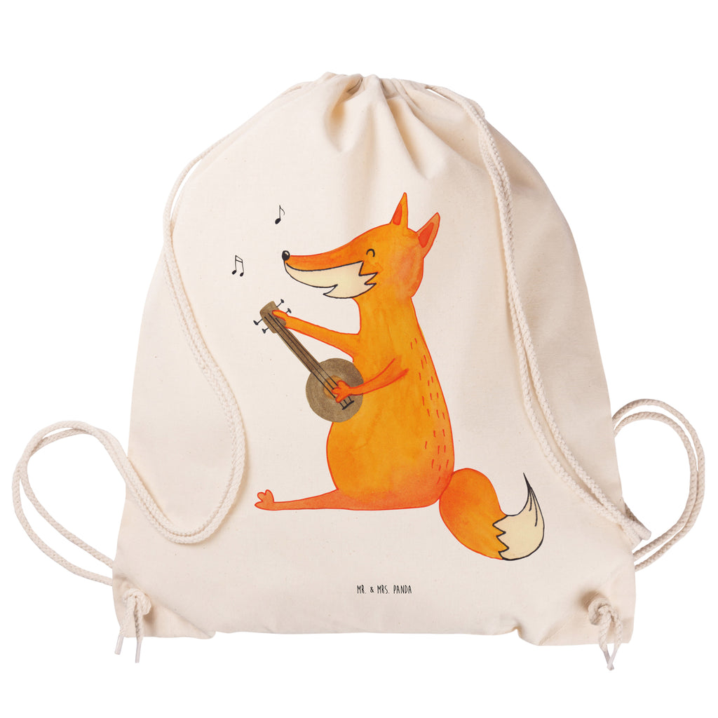 Sportbeutel Fuchs Gitarre Turnbeutel, Beutel, Sporttasche, Tasche, Stoffbeutel, Fuchs, Füchse, Geschenk Musiker, Musik Spruch, Musikerin, Sänger, Sängerin, Gitarre